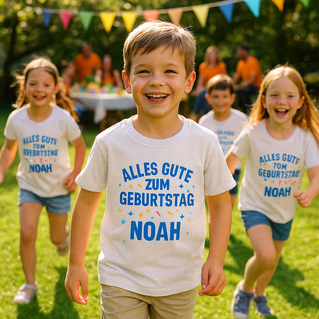 Individualisierbare T-Shirts für Kindergeburtstage – Einzigartig feiern mit hoodsy.de